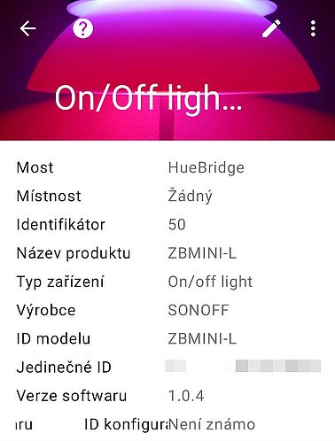 Integrace do Philips HUE Bridge v aplikaci Hue Essentials