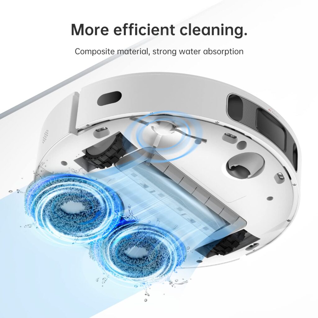 Vytírací mechanismus s automaticky snímatelnými rotačními mopy